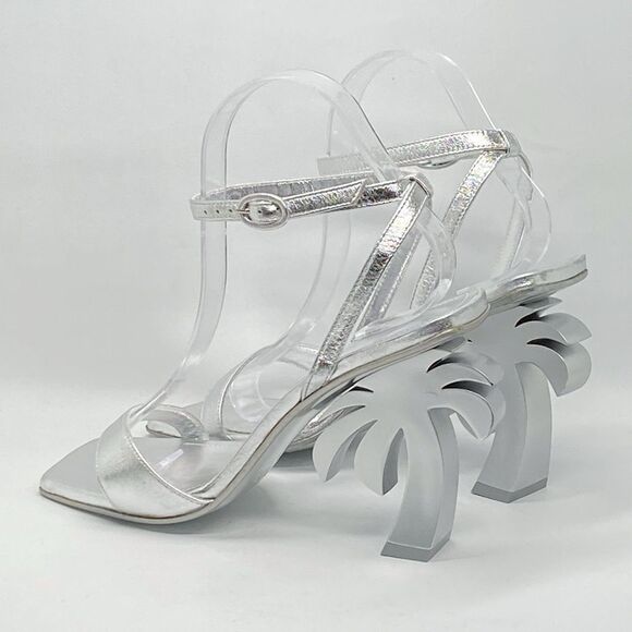 Palm Angels Palm metallic leather sandals size 38 - Picture 8 of 14